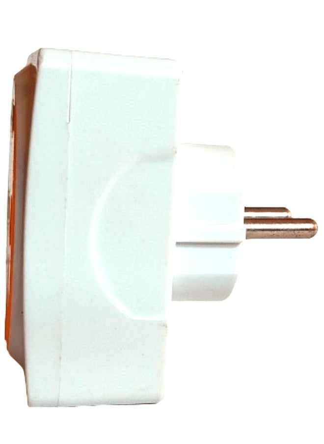 2 Pin Multi Socket converter 2 in 3/2 Plug with light indicator