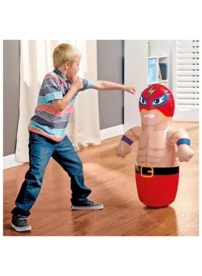 INTEX 3D BOP Bag Inflatable Blow Up Bopper Power Bag / Punching bag for Kids - Wrestler - Image 3