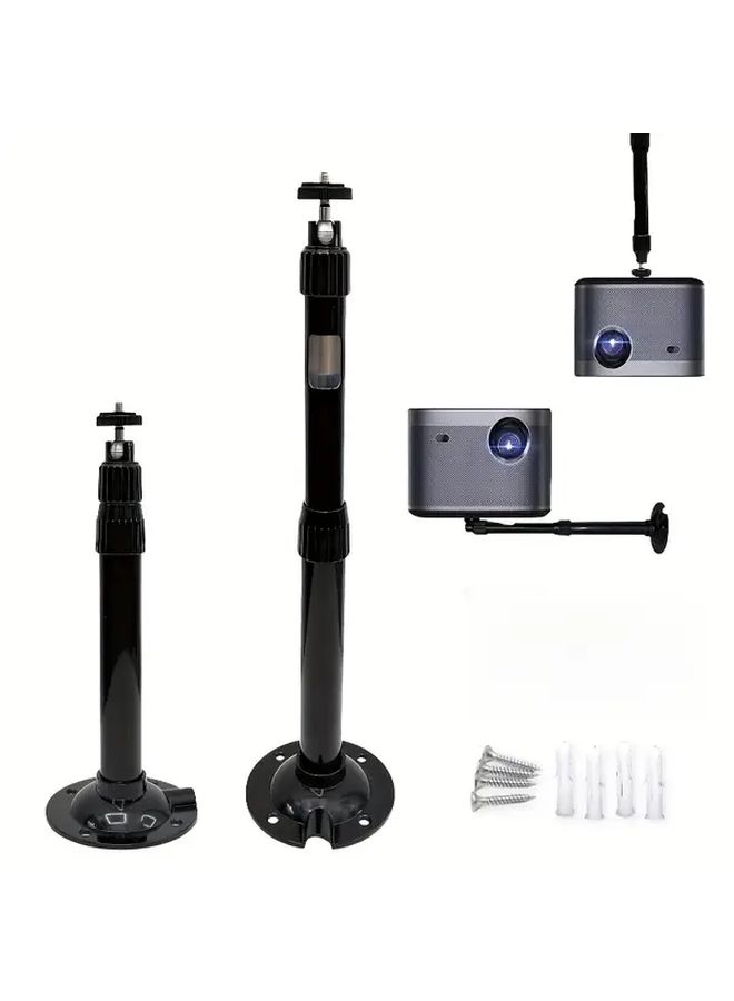 Heavy Duty Adjustable Telescopic Projector Camera Mount Bracket 200 400mm Extendable Pole Ceiling Wall Mount With Sturdy Base Compatible With Projectors Surveillance Systems Theater Office Outdoor Use Easy Setup - Image 3