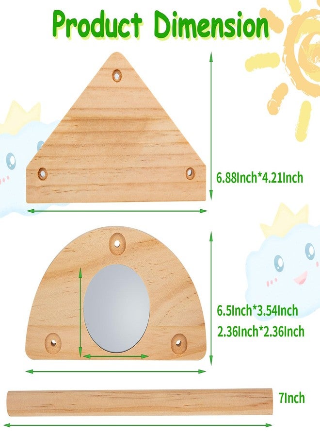 توريناليتال حامل مجثم للدجاج، قطعتان من قضبان مجثم الدجاج المصنوعة من خشب الصنوبر، مناسبة للحظيرة والحاضنة، مجثم تدريب، ألعاب مسلية للكتاكيت الصغيرة، الببغاوات، والطيور الصغيرة. - Image 5