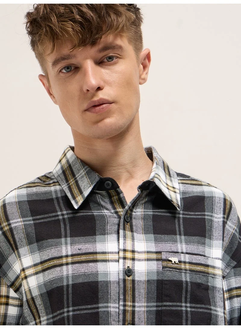 THE BEAR HOUSE  Men’s Trendy Shacket for All Seasons | Casual Overshirt Jacket for Men | Versatile Outerwear Layer for Office, Streetwear & Travel | Modern Smart Look for Everyday Outfits for Men | Best Price UAE