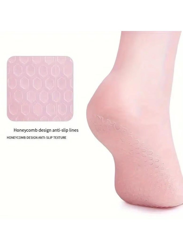 اترجسز 2 أزواج من هلام السيليكا ترطيب القدم الجوارب ، مناسبة لتجفيف وتكسير القدمين ، جوارب العناية بالقدم ، تدليك ترطيب هلام الجوارب ، جوارب القدم أداة - م - Image 5