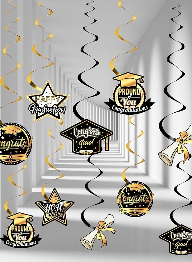 ميكسد تخرج الطرف الديكور مجموعة 2024 التخرج الديكور مجموعة ، بما في ذلك لافتات التخرج ، تخرج بالون ، كعكة زينة الطرف اللوازم - Image 4