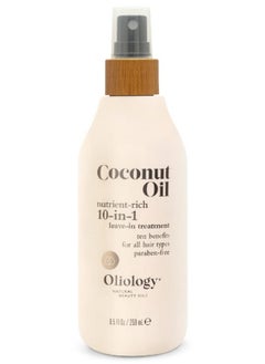 Oliology Oliology Coconut Oil 10-in-1 Multipurpose Spray - Leave in Treatment for All Hair Types | Detangles, Controls Frizz, Hydrates & Moisturizes | Made in USA, Cruelty Free & Paraben Free (8.5 oz)  - Image 1