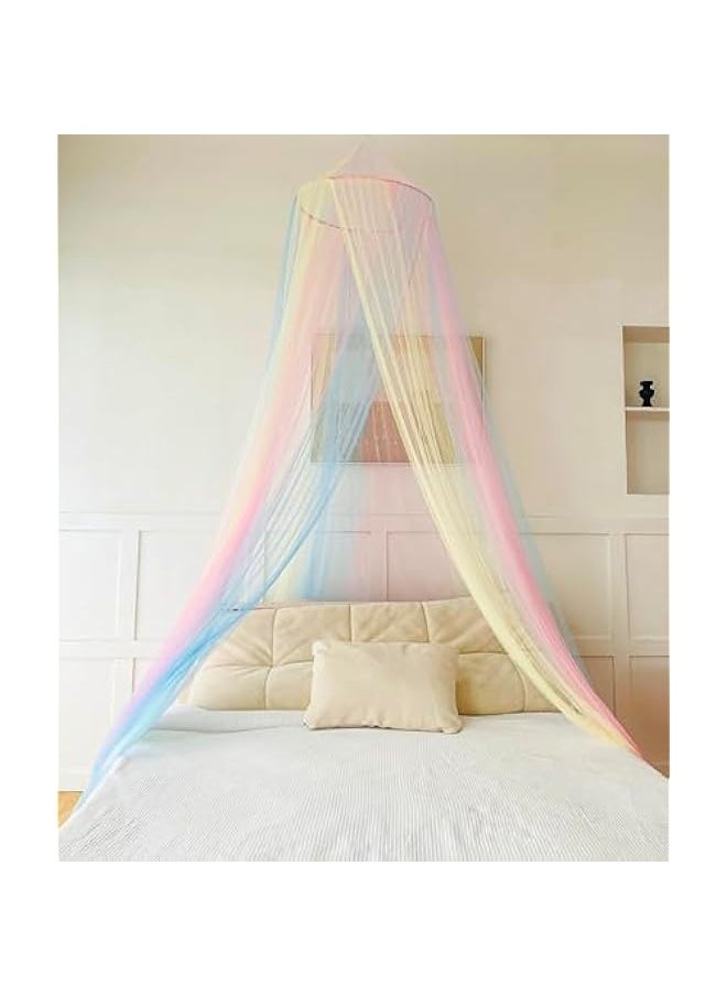 Mosquito Net Bed Canopy for Girls,Rainbow Canopy with LED Lights Bed Curtains Full Queen Size from Ceiling,Dome Mosquito Netting Bed Tent Twin Girls Princess Canopy King Bed Decor - pzsku/Z2FCF50B723D102BAD160Z/45/_/1731133678/c334e412-5cb5-4244-8355-0aa7fd3c74b5