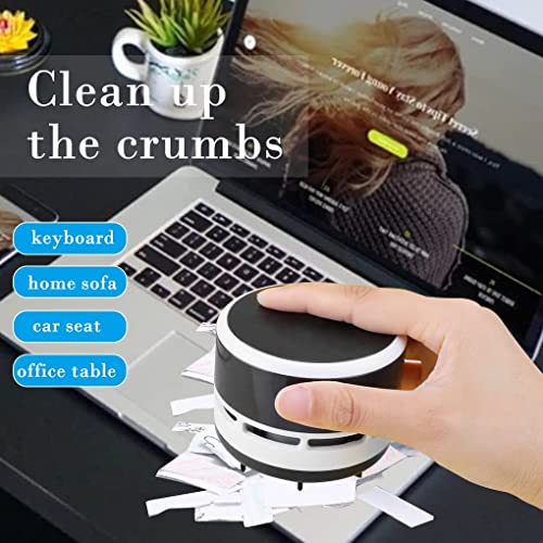 BeFunky Mini Crumb Vacuum Cleaner Portable Desktop Sweeper Handheld Cordless Multifunction Cleaning for Home,Office,Cars,Pet Hairs (Battery Not Included) Black - Image 4