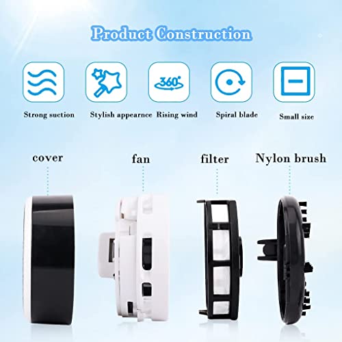 BeFunky Mini Crumb Vacuum Cleaner Portable Desktop Sweeper Handheld Cordless Multifunction Cleaning for Home,Office,Cars,Pet Hairs (Battery Not Included) Black - Image 3