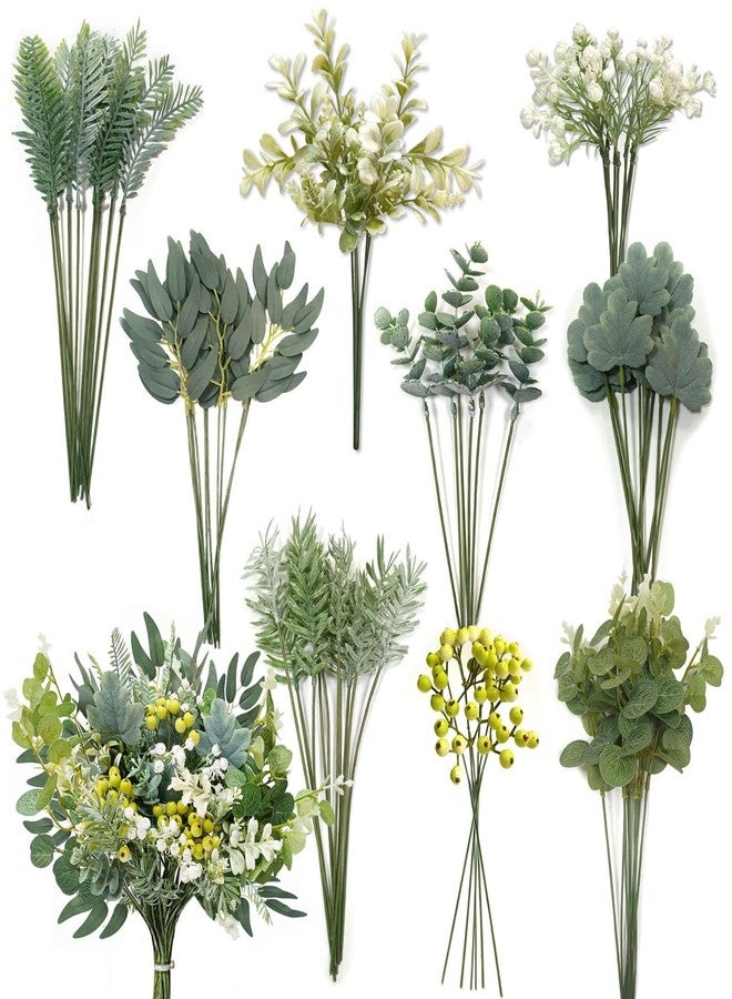 OrgMemory 78Pcs Faux Flowers, Artificial Greenery Stems, Greenery for Centerpieces for DIY Bridal Bouquets Wedding Floral Arrangement Table Centerpieces - Image 1