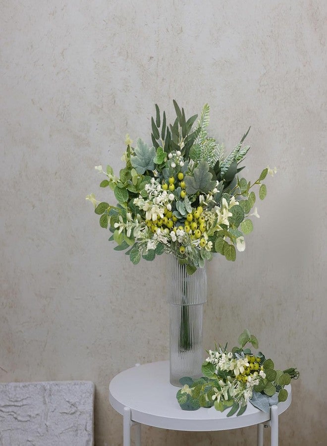 OrgMemory 78Pcs Faux Flowers, Artificial Greenery Stems, Greenery for Centerpieces for DIY Bridal Bouquets Wedding Floral Arrangement Table Centerpieces - Image 5