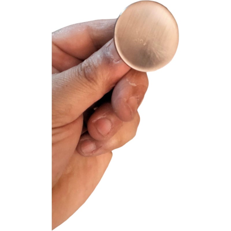 Commode Drawer Knob Button, Matte Silver, 30g (Matt Silver Turning)