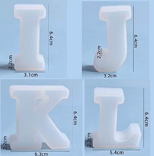 ESEENS 2.5 Inch 26 Pack English Alphabet Letter Mold - Silicone Mold for Resin Casting - Capital Letter Mold - Image 4