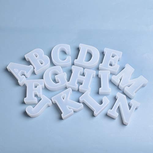 ESEENS 2.5 Inch 26 Pack English Alphabet Letter Mold - Silicone Mold for Resin Casting - Capital Letter Mold - Image 1