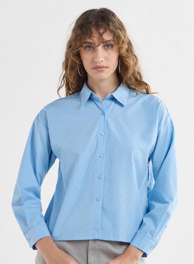 Splash FAV Embellished Poplin Shirt - Image 1