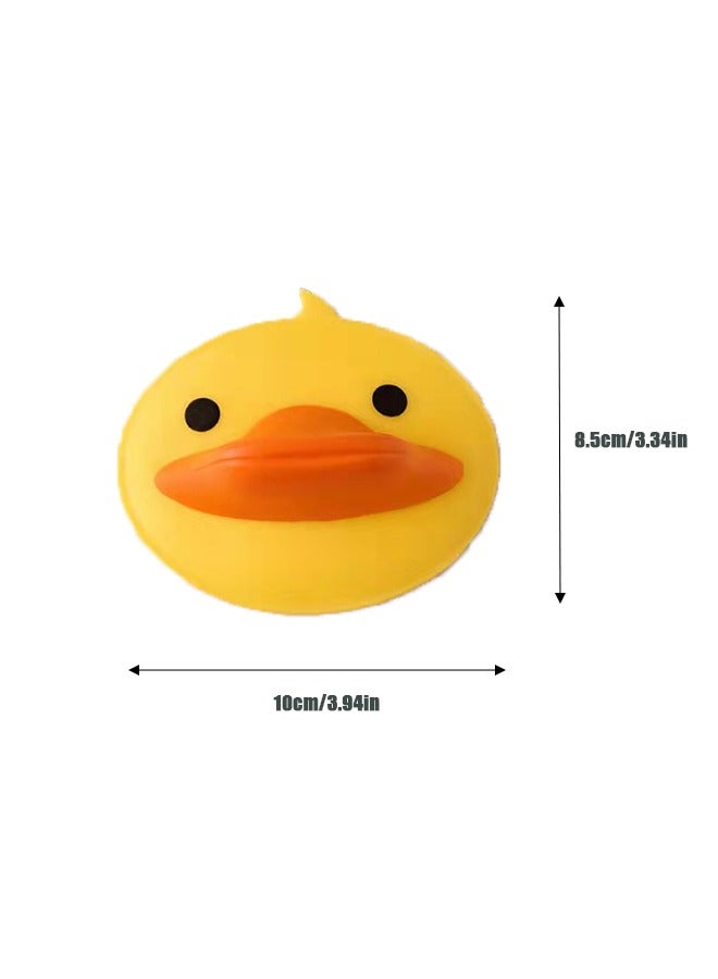 Cartoon Yellow Duck Pattern Anti-Heat Grip, Silicone Anti-Heat Insulation Hand Grip, Kitchen Anti-Heat Glove, for Kitchen, Cooking, Baking, Barbecue - Heat-Resistant Hand Grip (Yellow, A Pair)  - Image 4