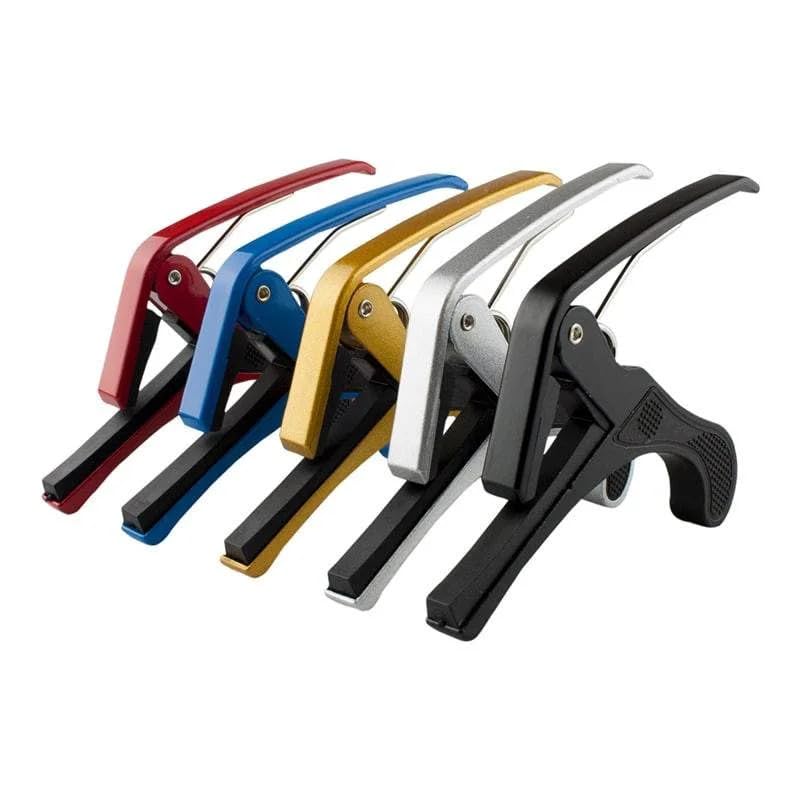 INEFABLE Guitar Metal Capo One Handed Quick Change For Ukulele, Electric & Acoustic Guitars (Gold - Pack Of 1) - Image 4