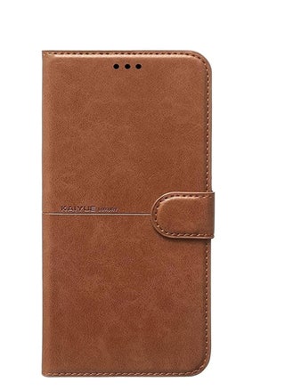 (samsung Galaxy A15) Flip Wallet Leather Case Cover Compatible with Samsung Galaxy A15 (Brown) - pzsku/Z2FCF7FEED49A5F0B2F42Z/45/_/1711825049/23cae7d2-64e1-49b7-8132-d356a1864dae