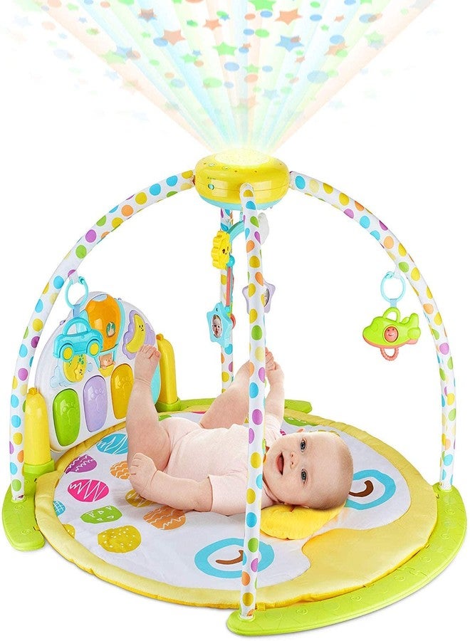 Arcanine Baby Gym Kick and Play Piano Activity –Large Play & Learn Infant Toys Jungle Gym– Baby Kick Piano Mat with Rotating Star Mobile & Star Projector - Image 2