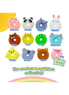 JaRu JA-RU Mini Mochi Squishy Animals (1 Pack) Cute Jiggly Donut Squishies for Kids & Adults, Boys & Girls. Stress Relief Fidget Gummy Toys. Bulk Party Favors Birthday Goodie Bags Class Prizes. 3352-1  - Image 2