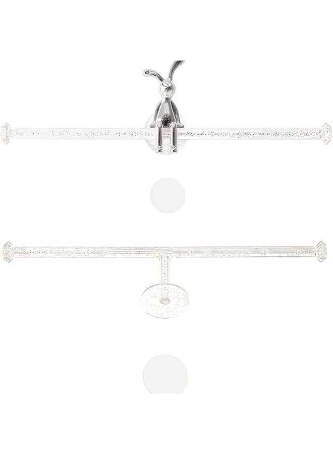 2 Sets White Rabbit Wall Hooks Heavy Duty Plastic Coat Jewelry Key Organizer - Image 2