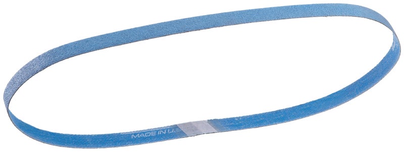 Norton BlueFire R823P File Abrasive Belt, Waterproof, Polyester Backing, Zirconia Alumina, 1/4" Width, 24" Length, Grit 60 (Pack of 50)