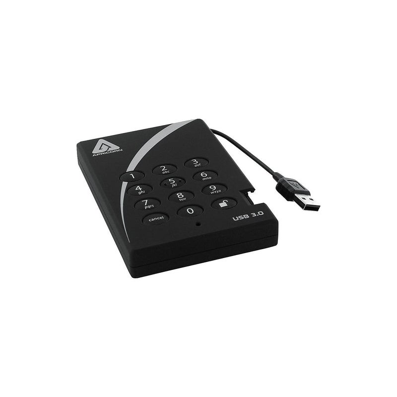 Apricorn قرص صلب خارجي Apricorn Aegis Padlock 3.0 سعة 2 تيرابايت USB 3.0، أسود (A25-3PL256-2000) - Image 5