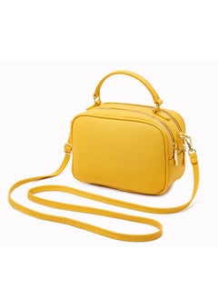 PIERRE LOUES Women's Cross-Body Bags Yellow Chain Bag Handbags for Women,Lightweight Crossbody Designer Shoulder Bag Purse,Ladies Fashion Phone Bag，Adjustable Strap PU Leather with Multi Zipper Pockets  - Image 5