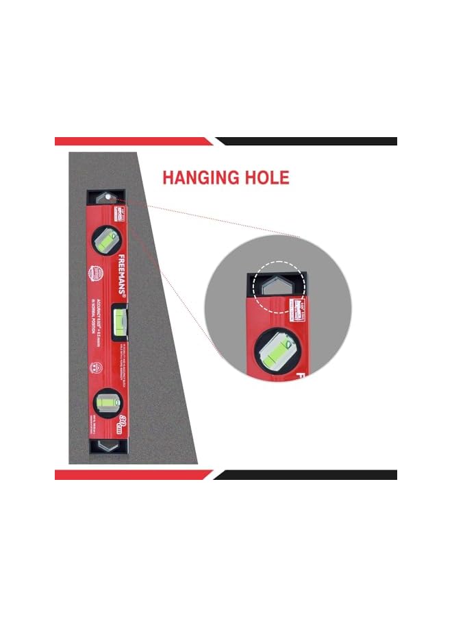 FREEMANS - Box Section Aluminum Spirit Level (30)