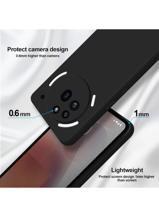BORTONY Nothing 3a Pro Case Liquid Silicone Case with Camera Protection Soft TPU Anti-Scratch Microfiber Lining Protective Cover for Nothing 3a Pro  - Image 5