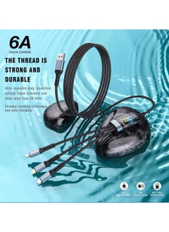 100W Transparent Digital Display Luminous Fast Charging One-to-Three Data Cable Suitable for Xiaomi Redmi Android Apple 6A Nylon Braided Data Cable High Current Fast Charging Cable Multi-head One-to-Three Thick Charging Cable Suitable for Galaxy S23, S22, S21, S20, A53, S10, Note 20, 10, 9, Moto Android Type-C Cable Three-in-one Fast Charging Nylon Braided USB Data Cable - pzsku/Z2FCFCB64AE82619C3901Z/45/_/1732172955/284bdbef-04ab-42a1-8fe6-4e86f9fa8c51