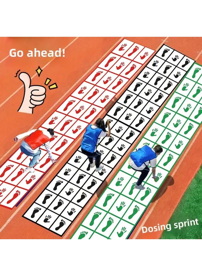 Red Foldable Linen Game Mat For Outdoor Team Building And Family Fun - Image 2