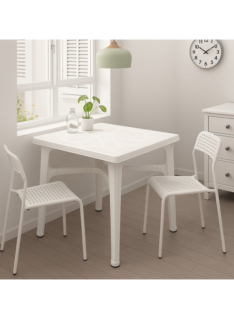ALMUFARREJ Plastic kitchen table size 80x80 cm