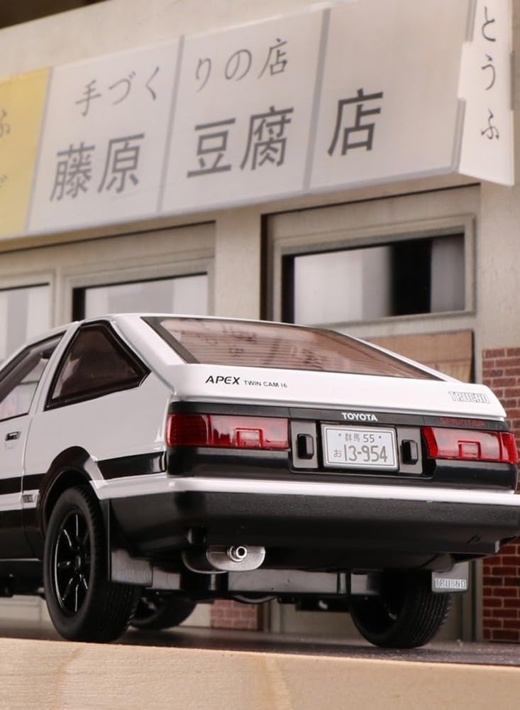إسكدنيا نماذج سيارات ألوي كار موديل AE86 توفو سيارة AE86 مع الصوت والضوء الخلفي يطرح للتجميع - Image 3