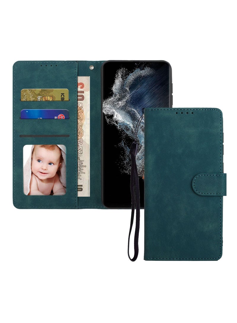 Suteni Magnetic Clasp Flip Cover Card Slots Leather Phone Case for Samsung - Image 3