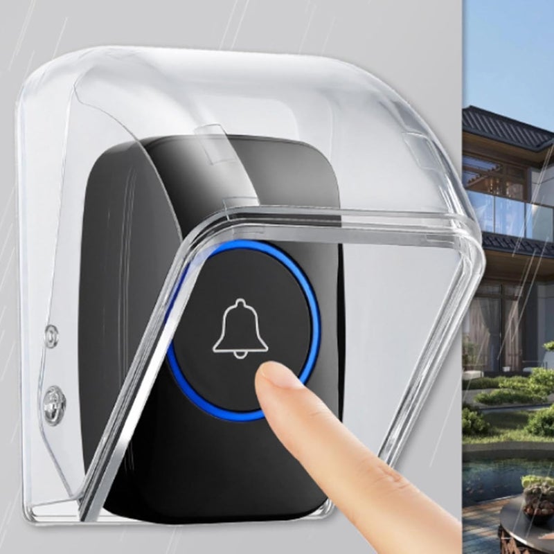 LOOM TREE ® Door Bell Rain Cover Dustproof for Door Access Chime Button Wireless Door Bell - Image 3