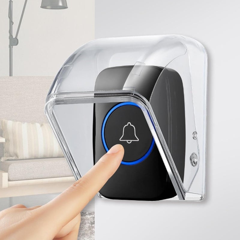 LOOM TREE ® Door Bell Rain Cover Dustproof for Door Access Chime Button Wireless Door Bell - Image 2