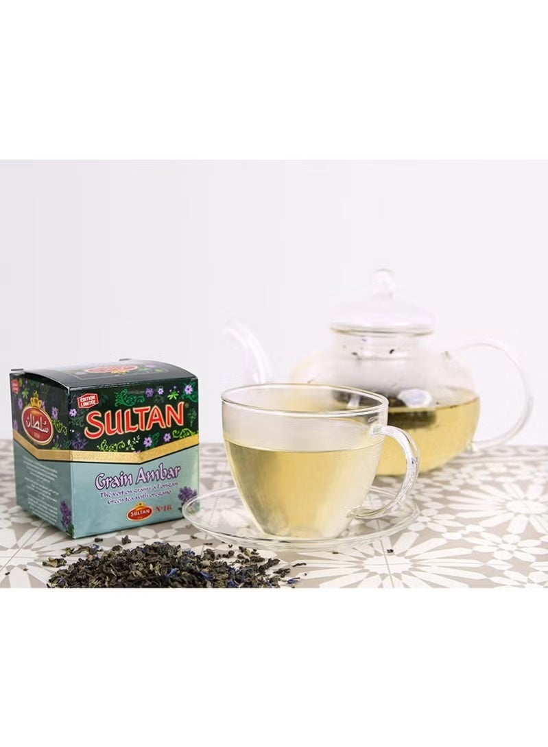 Sultan Moroccan Green Tea, Pearl Amber Beans, 200g - Image 2