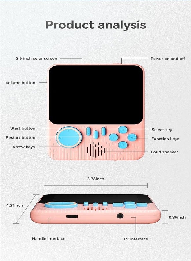 Storio G7 Retro Handheld Gaming Console for Kids & Adults | 666-in-1 Built-in Classic Video Games | Rechargeable Portable Game Player | TV Output | Best Toy Gift for Boys 7-14 Years - Image 3