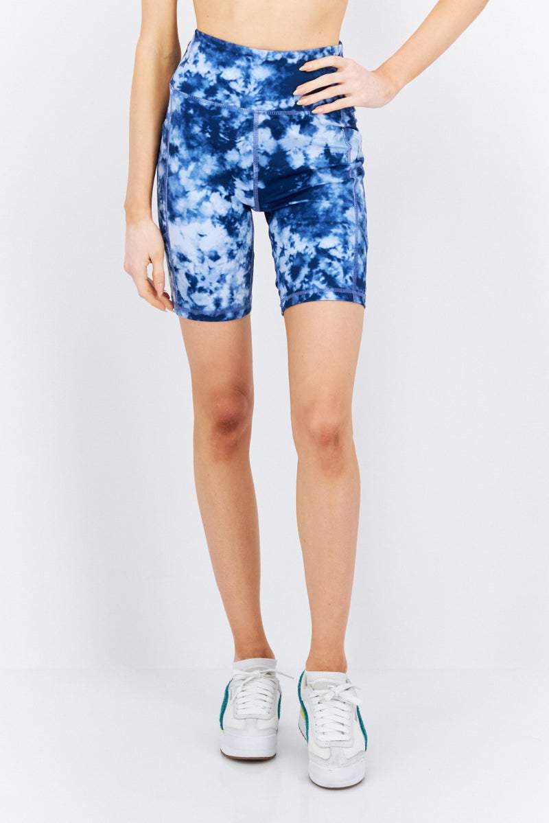 American Eagle Women Sportswear Fit Training Shorts, Blue Combo - Image 1