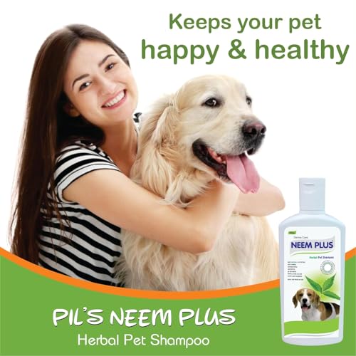 Pil Neem Plus Herbal Pet Shampoo 500 ml | Anti-Fungal, Anti-Itching, Antibacterial, Antiseptic & pH Balanced Pet Shampoo | Coat Cleansing and Conditioning Tick & Fleas Shampoo for Pets - Image 5