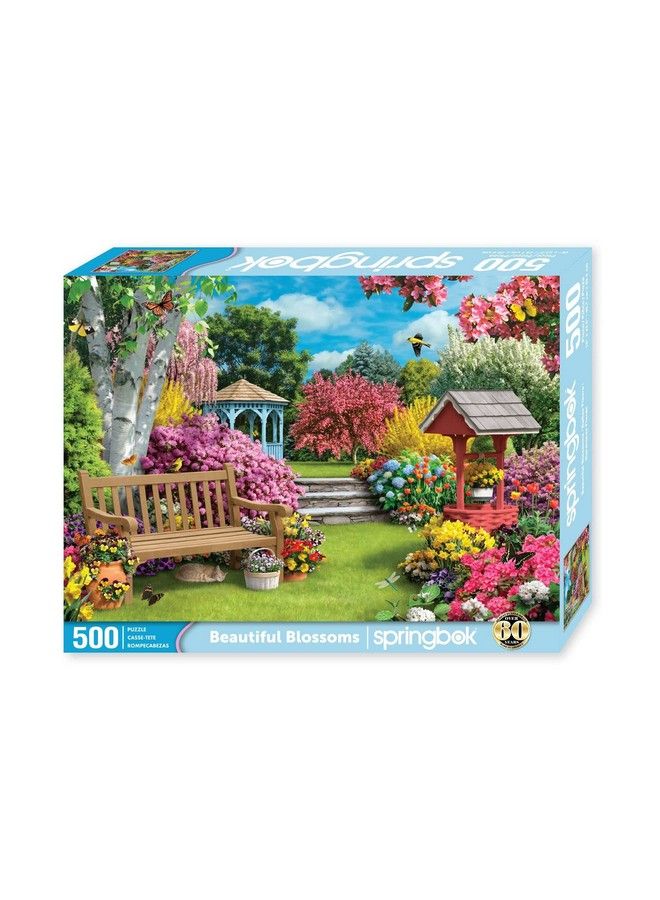 Springbok S 500 Piece Jigsaw Puzzle Beautiful Blossoms Made In Usa - Image 3