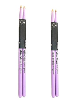 Mike Music 2 Pair Drum Sticks, 5A Classic Maple Drumsticks for Adults Kids and Beginners Wooden Drum Stick 