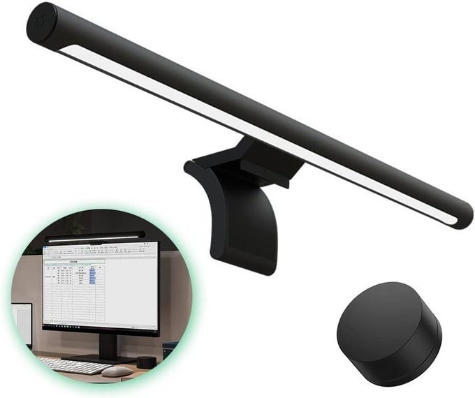 MI COMPUTER MONITOR LIGHT BAR WIRELESS CONTROL EASY INSTALLATION EXTRA COMPUTER LIGHTING WO TAKING DESKTOP SPACE