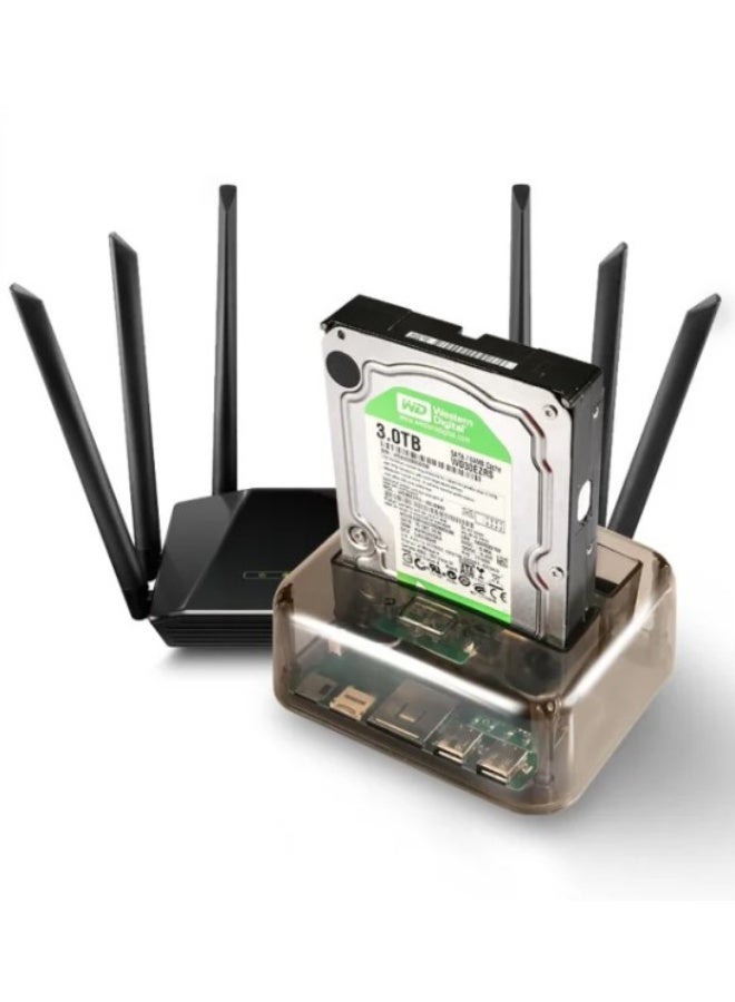 Haing قاعدة أقراص HDD USB 3.0 IDE + SATA مع محور USB + قارئ بطاقات - Image 4