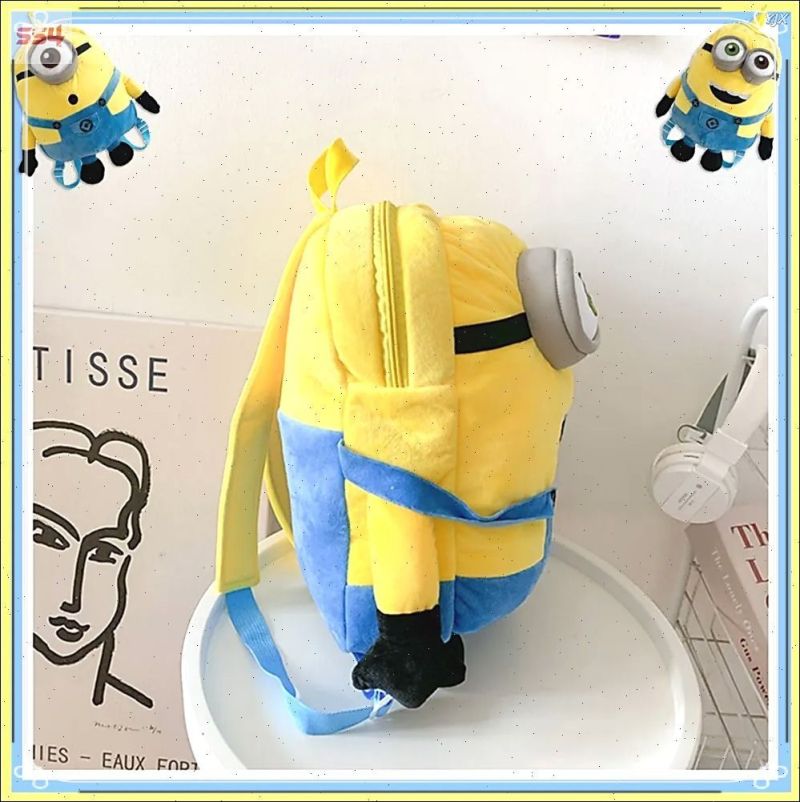 Yellow Backpack Padded Adjustable Shoulder Straps Spacious Main Compartment Daypack - Sturdy Durable Construction for Kids Students Commuting School Hiking Travel - Image 3