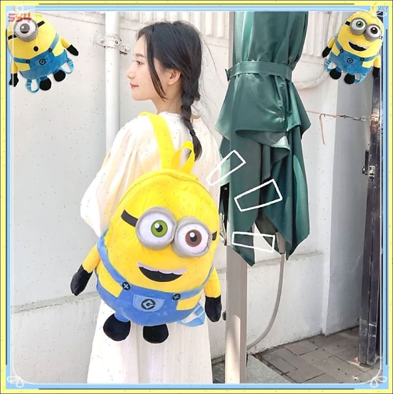 Yellow Backpack Padded Adjustable Shoulder Straps Spacious Main Compartment Daypack - Sturdy Durable Construction for Kids Students Commuting School Hiking Travel - Image 1