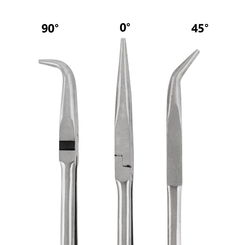 FUNSUEI 3 PCS 16 Inches Extra Long Needle Nose Pliers Set, Long Nose Pliers Set, Long Reach Pliers Set for, 90-Degree Angle, 45-Degree Angle, Straight Needle Nose - Image 4