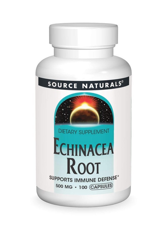 Source Naturals Echinacea Root Extract - Supports Immune Defense* - 500mg - 100 Capsules - Image 1