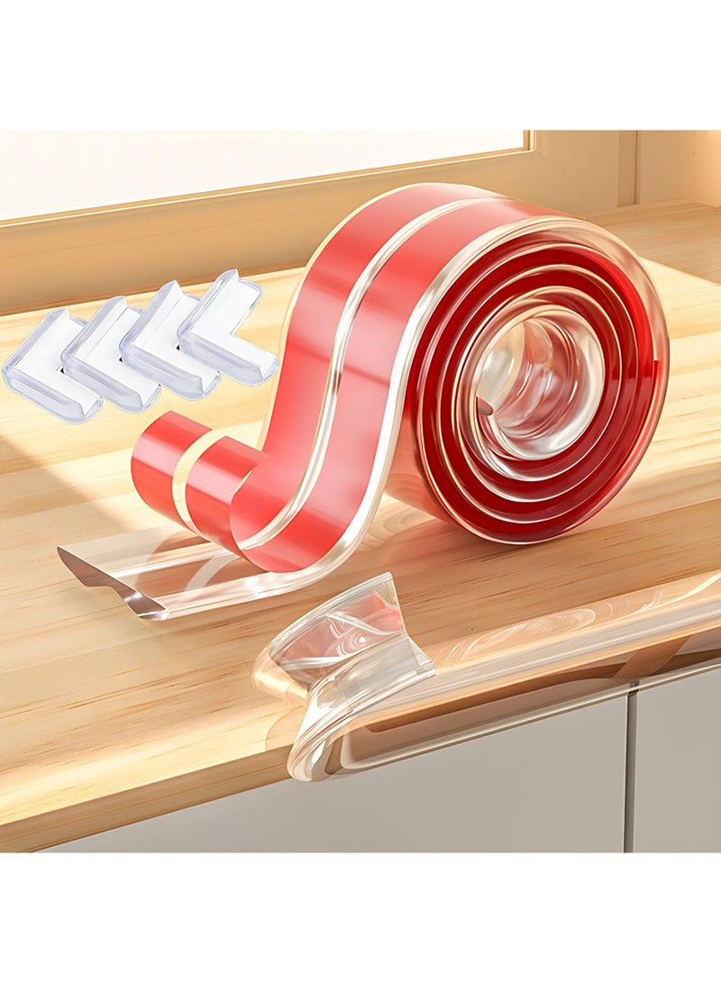 SHENYU Baby Proofing Corner Protector 6.6ft With 4 Corners Clear Edge Protector Guards Safety Equipment for Furniture Cabinets Tables Drawers Baby Products - Image 1