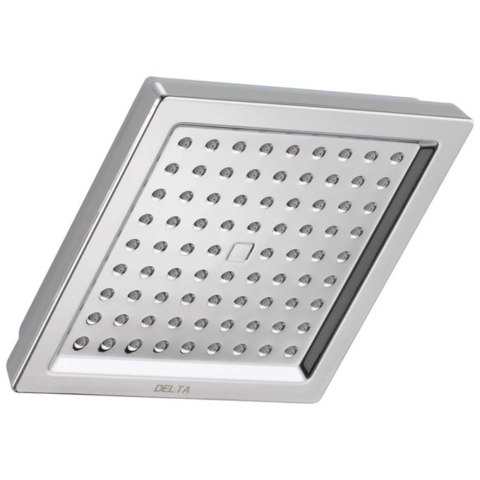 FAUCET 6.5 INCHES (167 MM) SQUARE TOUCH-CLEAN SHOWERHEAD I OVERHEAD SHOWER HEAD I RAINCAN SHOWERHEAD FOR BATHROOM I CHROME RP62283