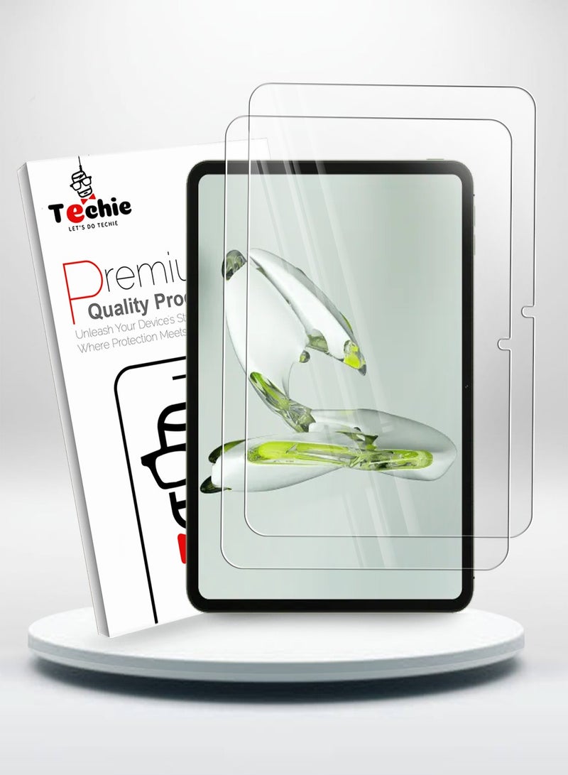 Techie 2 Pack OnePlus Pad Go 11.35 inch 2023 HD Clear Tempered Glass Screen Protector Bubble Free Easy Installation - Image 1